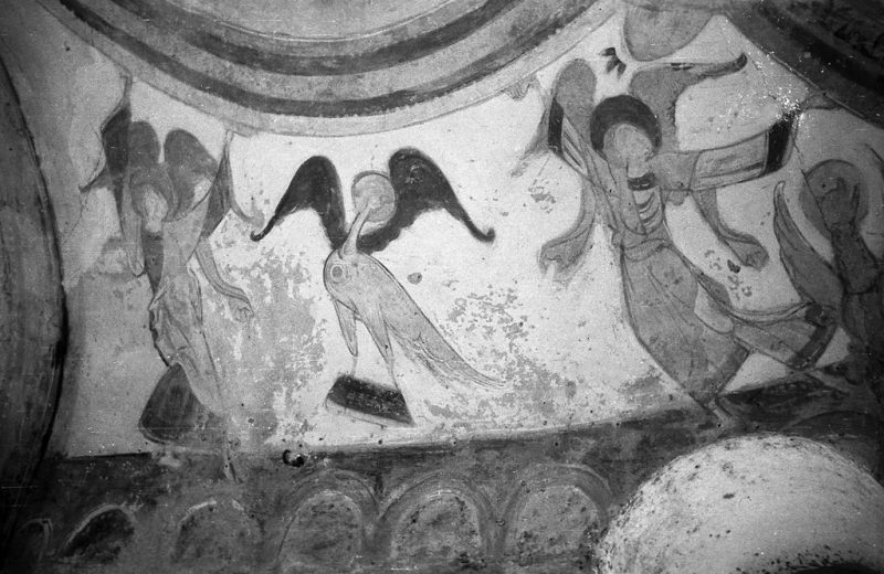 Romanesque frescoes in the Chapel of Saint-Gilles in Montoire-sur-le-Loir