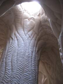 Sculpture entitled Tree Cave by Paulette.