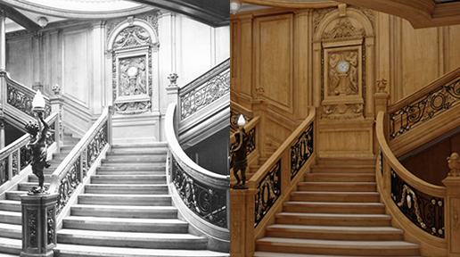The staircase would be recreated exactly. Source:Blue Star Line