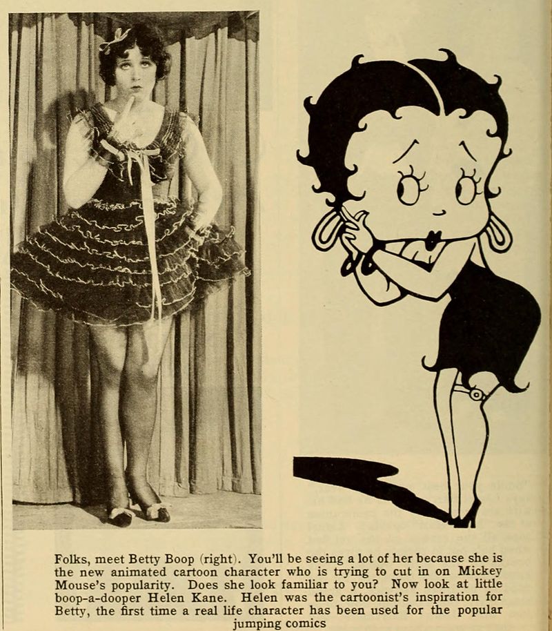 This comparison between Kane and Betty Boop was published in Photoplay's April 1932 issue, one month before the lawsuit.Source