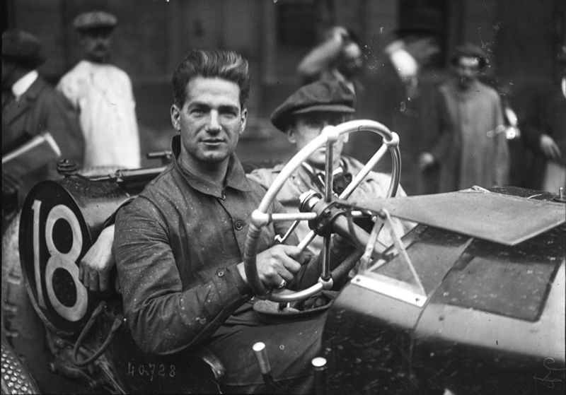 Ralph DePalma at the 1914 French Grand Prix, 1914. (Photo Credit: Agence de presse Meurisse / Wikimedia Commons / Public Domain)