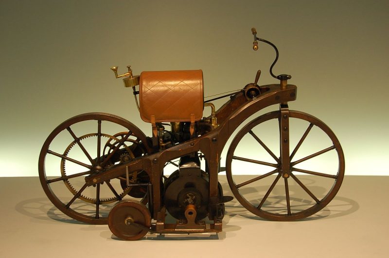 A Reitwagen replica at the Mercedes-Benz Museum. source