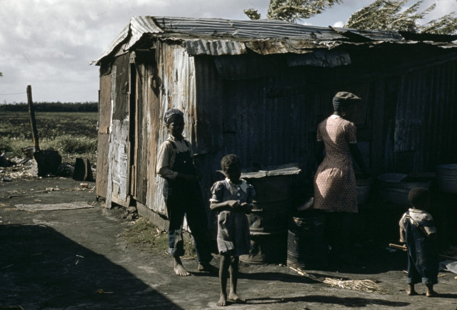 A migrant family in Belle Glade, Florida.