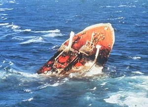 Argo Merchant breaking apart on 21 December 1976. source