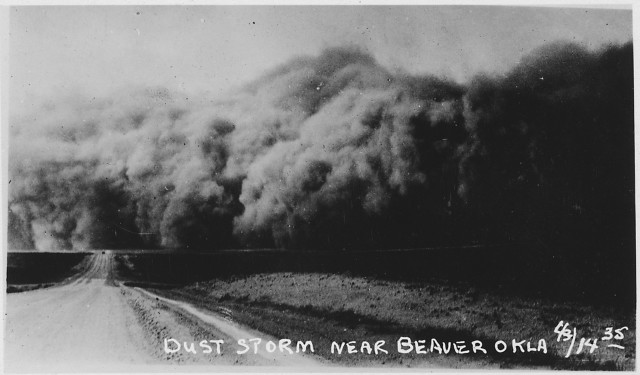 A dust storm