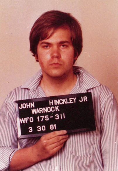 FBI mug shot of Hinckley in 1981 Source.