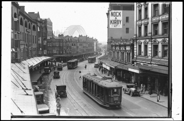George Street from Grosvenor Street looking north, November 1931.