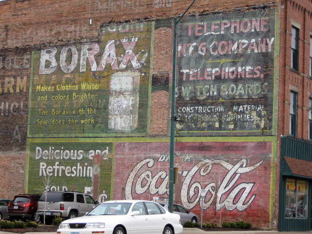 Ghost signs in Fort Dodge, Iowa. source