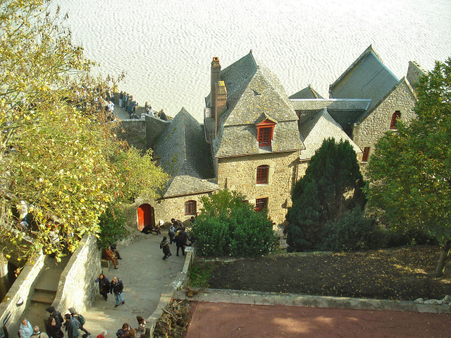 Inside the walls of Mont Saint-Michel Source
