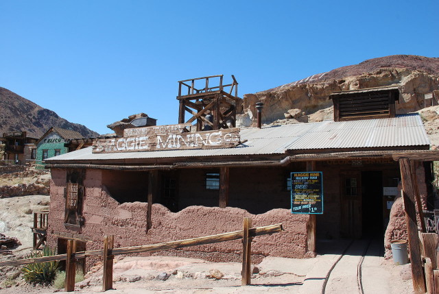 Maggie Silver Company and mine, Calico Ghost Town, California, USA Source