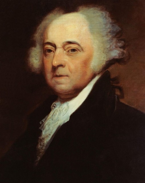 Naval Historical Center, Washington, D.C. -- A painting of President John Adams (1735-1826), 2nd president of the United States,