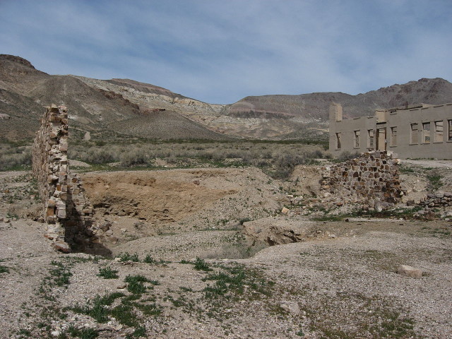 Ruins at Rhyolite, Nevada.Source