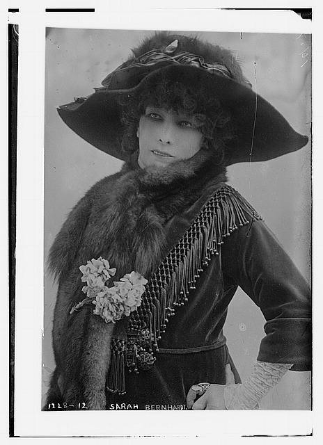 Sarah Bernhardt offstage. Source