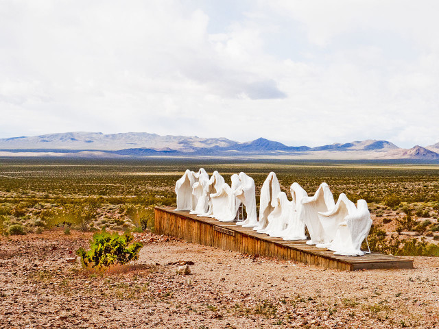 Sculpture at Rhyolite, Death Valley National Park, CA Source