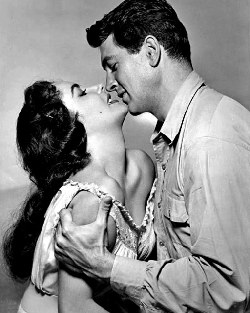 Taylor and Rock Hudson in Giant (1956) Source