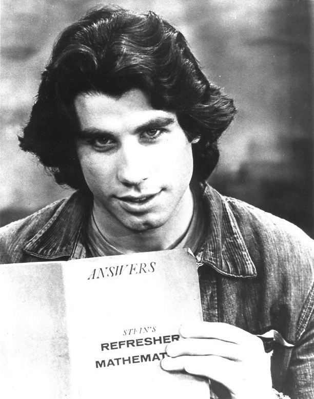 Travolta as Vinnie Barbarino in the ABC comedy Welcome Back Kotter, c. 1976