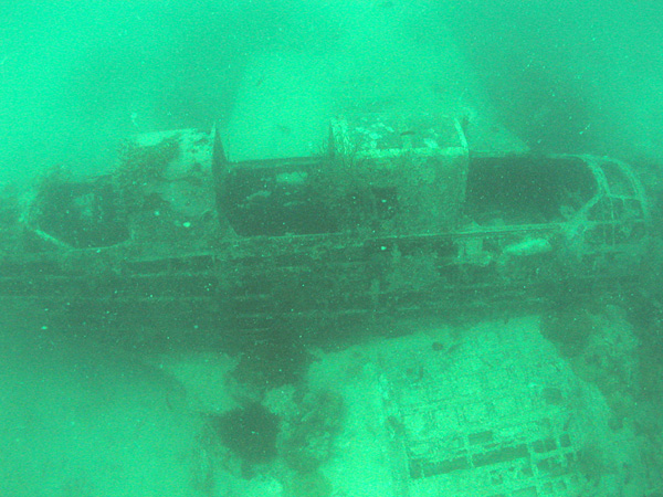 Aichi E13 Jake floatplane wreck, Kavieng harbor, New Ireland. Papua New Guinea. Source