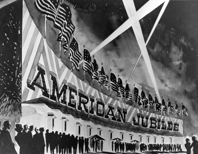 Artist's sketch of the American Jubilee