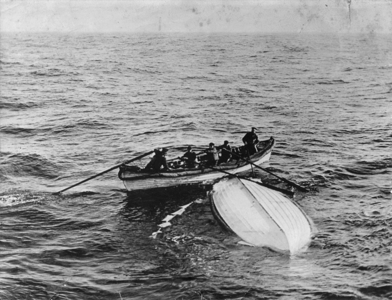 Collapsible Boat B, found adrift by the ship Mackay-Bennett during its mission to recover the bodies of those who died in the disaster. source