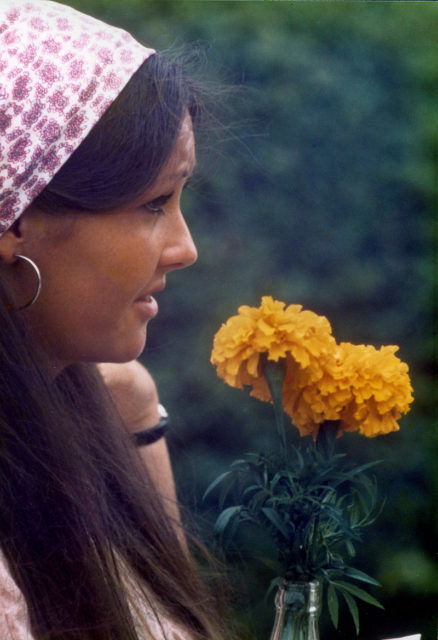 Girl with flower source