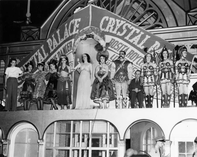 Miss Rosita Royce and the cast of the Crystal Palace show