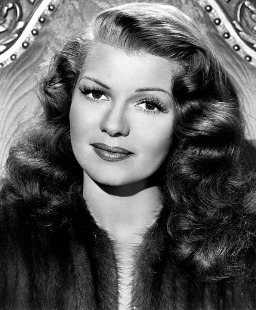 Original publicity portrait of Rita Hayworth from the film Down to Earth (1947) Source