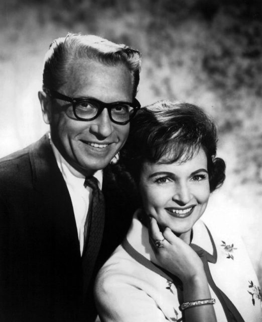 Photo of Allen Ludden and wife Betty White, who were appearing in a play in Ogunquit, Maine. Source