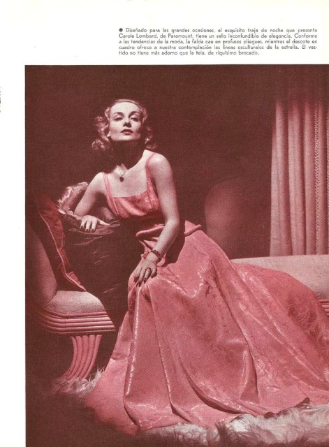 Publicity photo of Carole Lombard for Argentinean Magazine. (Printed in USA) Source