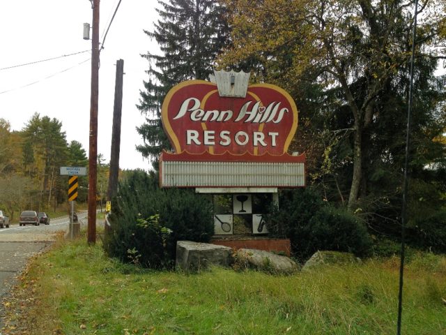The Poconos Penn Hills Resort is located right on the side of Route 447 in the Pocono Mountains region. Source