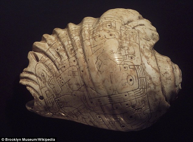 . The architecture was designed to alter sound while shells (pictured) which are thought to have been used as trumpets, have also been found on the site.source