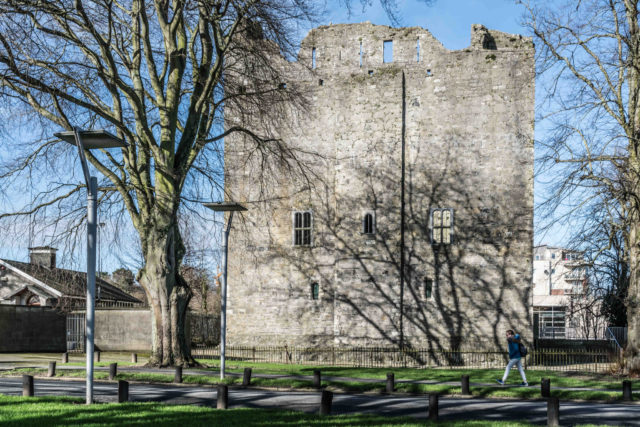 The keep at Maynooth Castle. Source