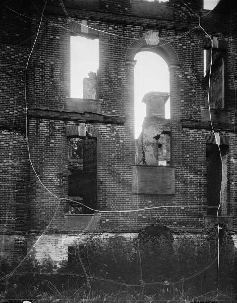 View of the interior of the ruins of Rosewell Plantation. source