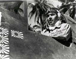 Medal of Honor action – On April 7, 1943, on his first combat mission, 22 year-old Swett became an American Fighter Ace – and acted with such “conspicuous gallantry and intrepidity at the risk of his life above and beyond the call of duty” that he would be awarded the Medal of Honor. source
