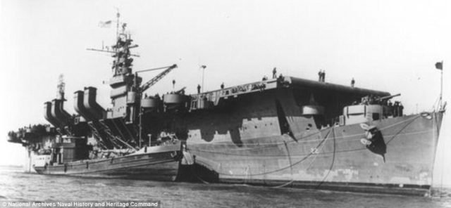 Wartime views of USS Independence.Source:Naval History & Heritage Command
