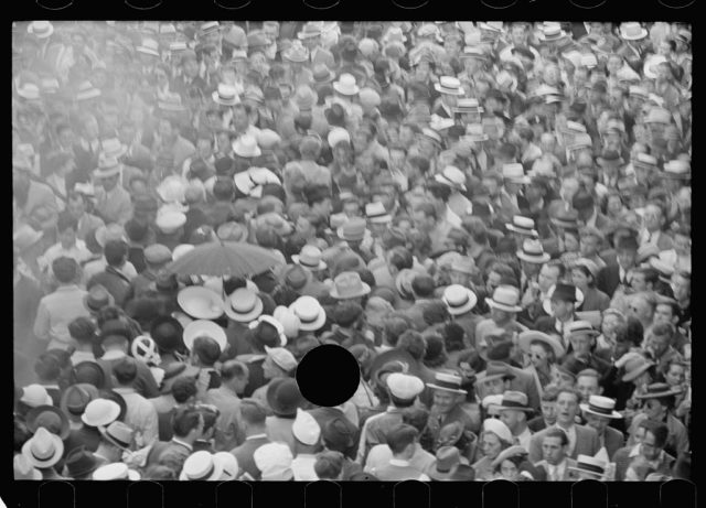 Crowds at races, Indianapolis, Indiana Photo Credit