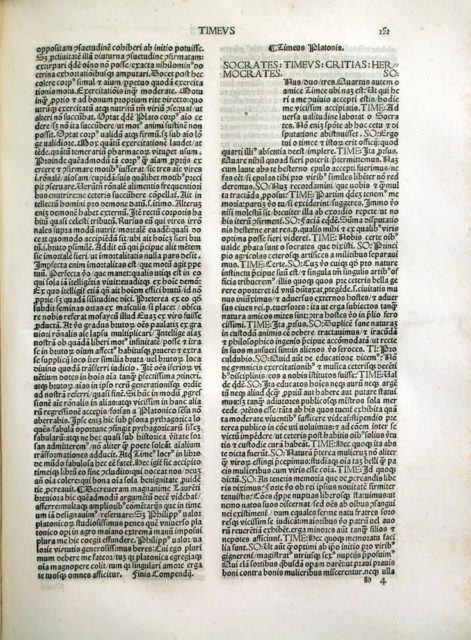 A 15th-century Latin translation of Plato's Timaeus source