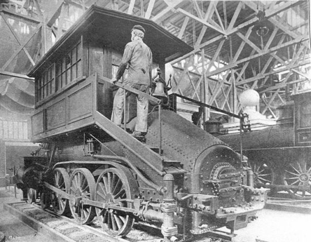 Baltimore and Ohio 4-6-0 camelback locomotive (Howden, Boys' Book of Locomotives, 1907)