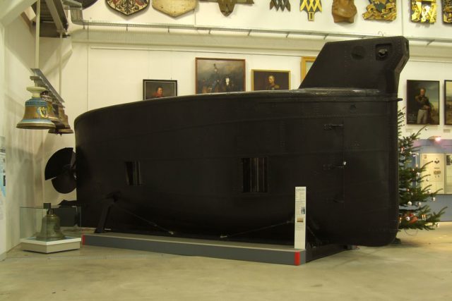 Brandtaucher on display at the Bundeswehr Military History Museum, Dresden. Source