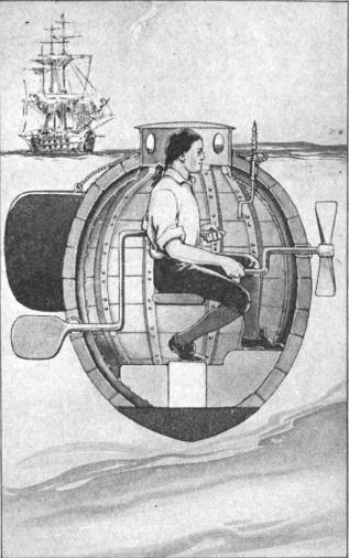 Drawing of a cutaway view of Turtle's interior.Source