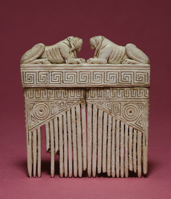 Etruscan comb, c. seventh century BC. Source