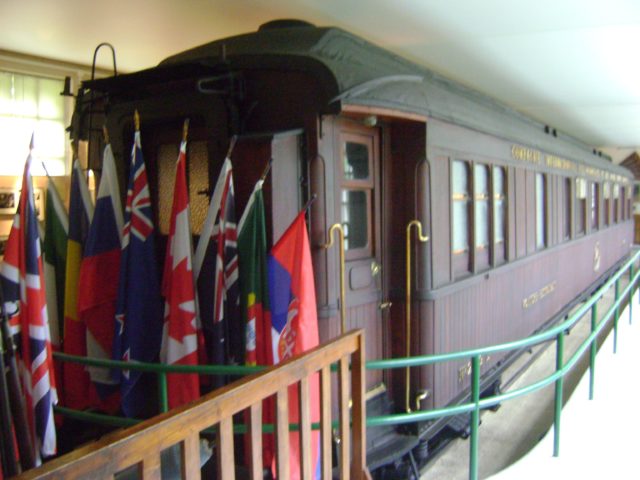 Final resting place of the reconstructed Compiègne Wagon. Source