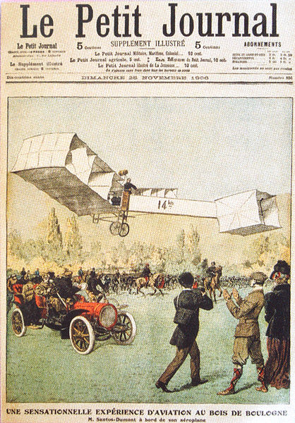 Santos Dumont in Le Petit Journal, 25th Novermber 1906
