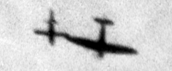 A Spitfire plane derailing a V1 bomb. Source