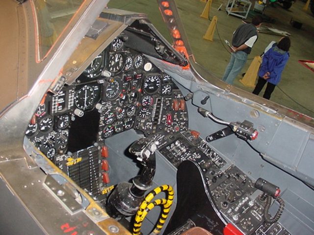 The flight instrumentation of an SR-71's cockpit Source