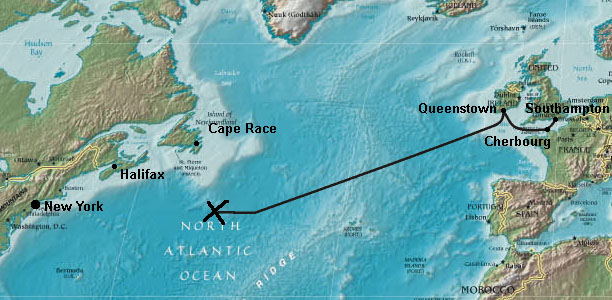 Titanic Map