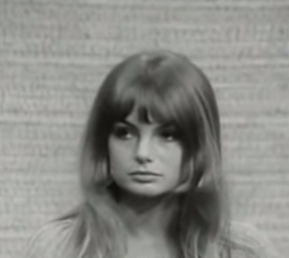 Jean Shrimpton on What's My Line.Source:You Tube