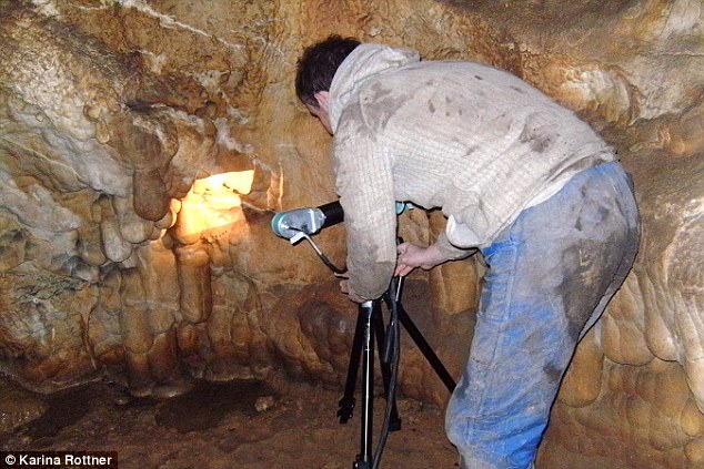 The find at the 75m long Mäanderhöhle cave in Bavaria was hailed as a major breakthrough. Source: Karina Rottner 