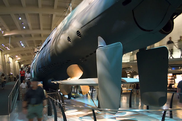 Underside of U-505 at the Chicago Museum of Science and Industry. Source
