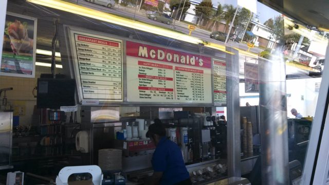A view of the inside of the Downey McDonalds.Source