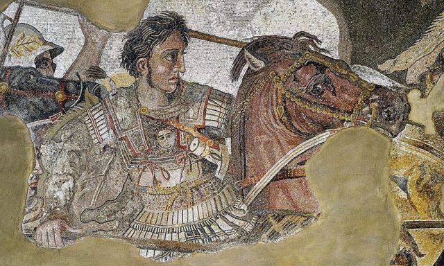 Alexander fighting king Darius III of Persia